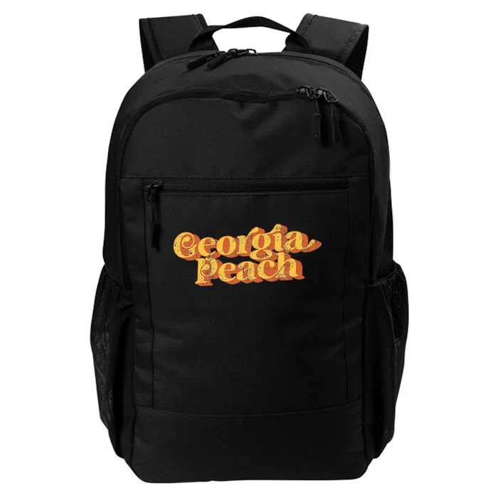 Vintage Georgia Peach Funny Cute Retro 70S Summer Daily Commute Backpack