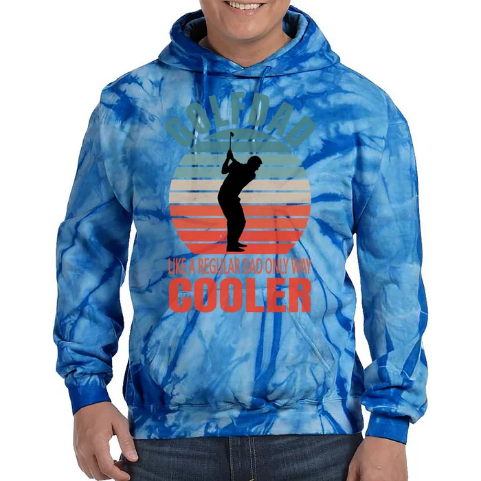 Vintage Golf Player Golfer Golf Club Golfing Golf Dad Gift Tie Dye Hoodie