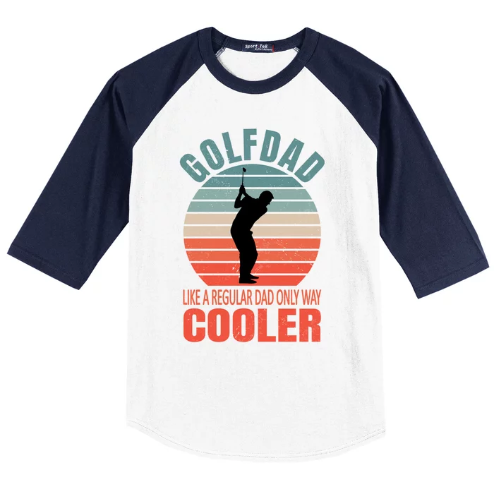 Vintage Golf Player Golfer Golf Club Golfing Golf Dad Gift Baseball Sleeve Shirt