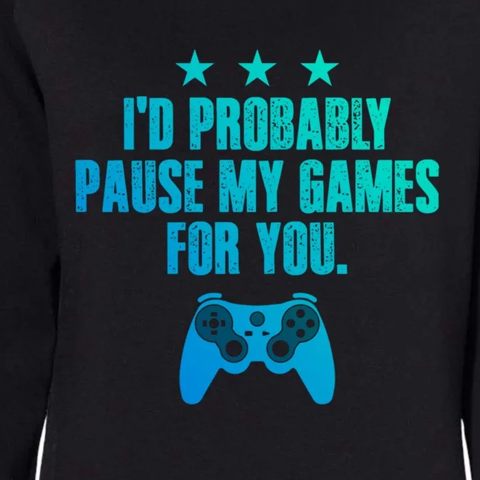 Video Game Player Gaming Joystick Controller Console Gamer Meaningful Gift Womens California Wash Sweatshirt