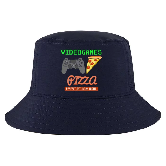 Video Games Pizza Lover Gamer Cute Gift Cool Comfort Performance Bucket Hat