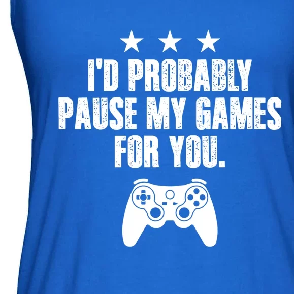 Video Game Player Gaming Joystick Controller Console Gamer Gift Ladies Essential Flowy Tank