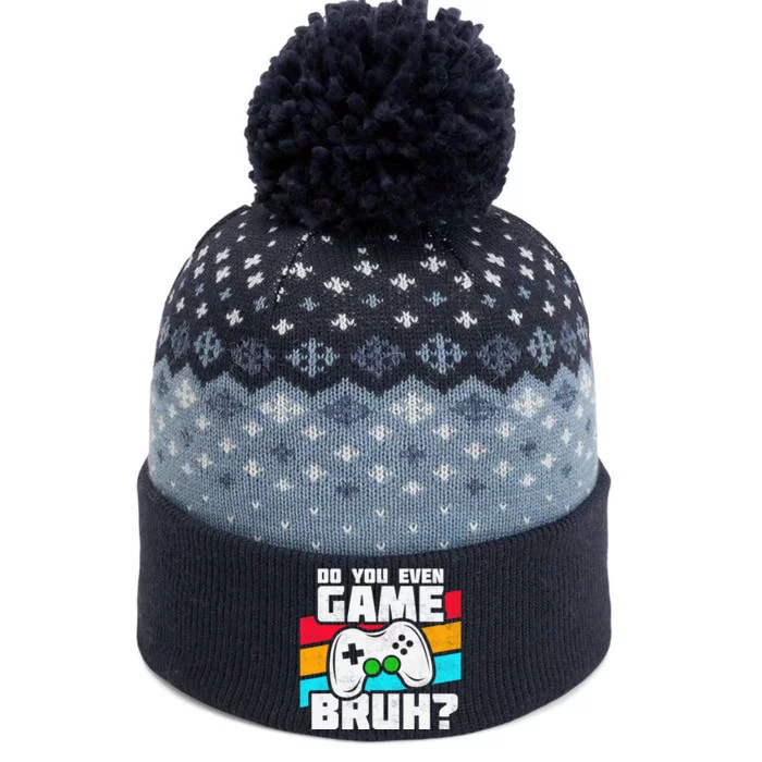 Video Game Player PC Console Online Gaming Funny Gamer The Baniff Cuffed Pom Beanie