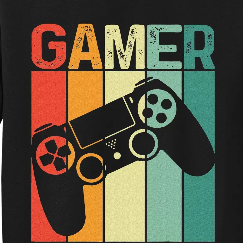 Video Game Player Retro Gamer Gaming Addict Tall Sweatshirt