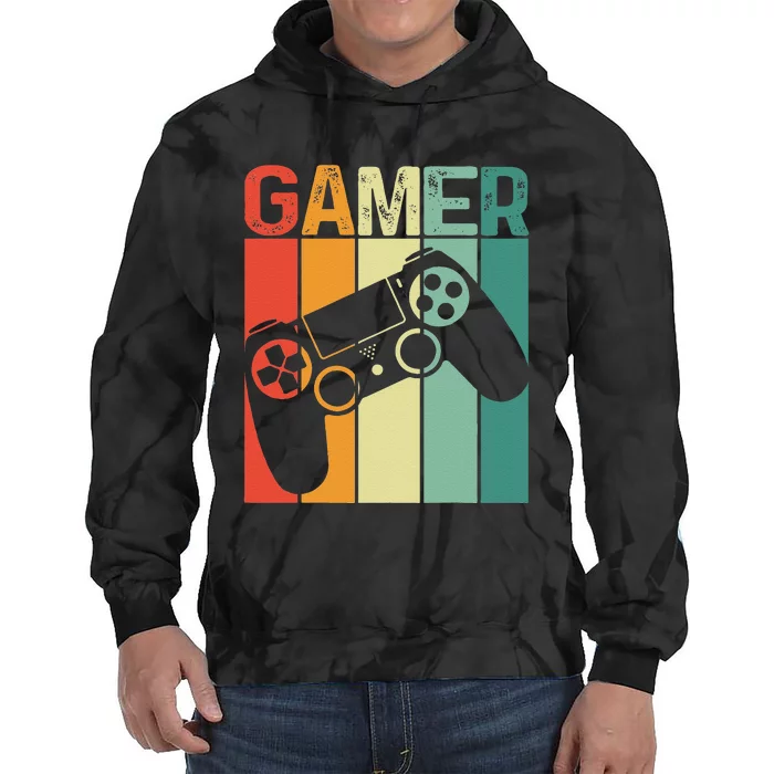 Video Game Player Retro Gamer Gaming Addict Tie Dye Hoodie