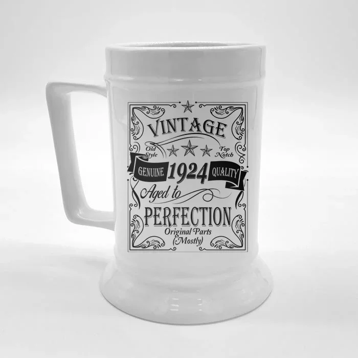 Vintage Genuine Quality 1924 Original Parts Mostly 100th Birthday Front & Back Beer Stein