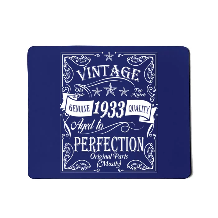 Vintage Genuine Quality 1933 Original Parts Mostly 90th Birthday Mousepad