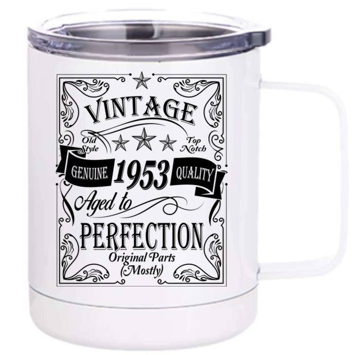 Vintage Genuine Quality 1953 Original Parts Mostly 70th Birthday Front & Back 12oz Stainless Steel Tumbler Cup