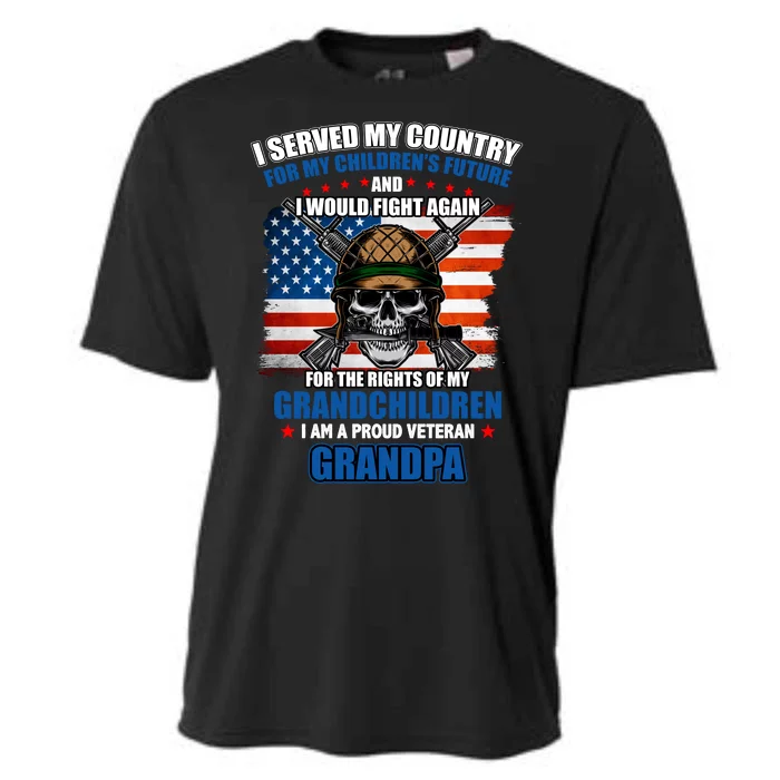 Veteran Grandpa Rights For My Grandchildren Cooling Performance Crew T-Shirt