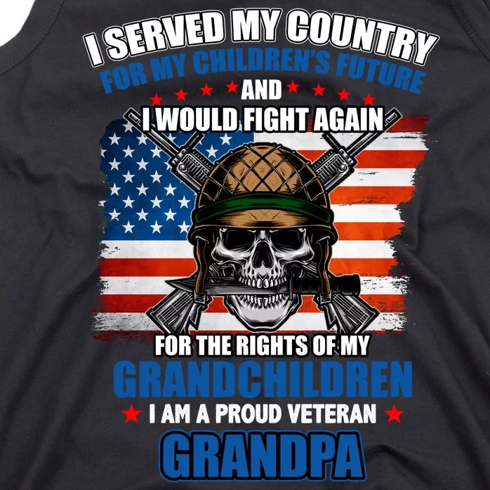 Veteran Grandpa Rights For My Grandchildren Tank Top