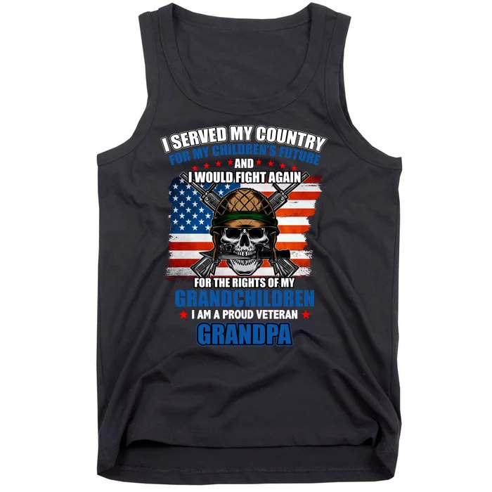 Veteran Grandpa Rights For My Grandchildren Tank Top