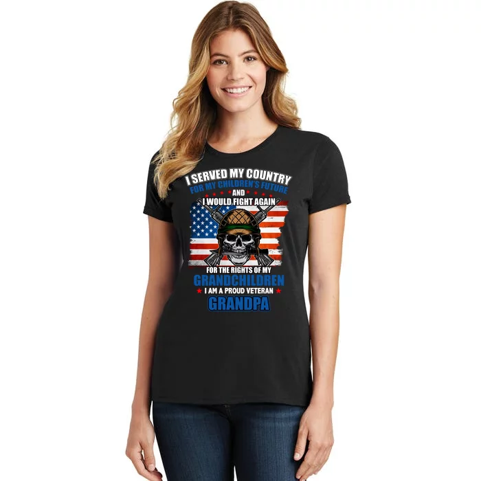 Veteran Grandpa Rights For My Grandchildren Women's T-Shirt