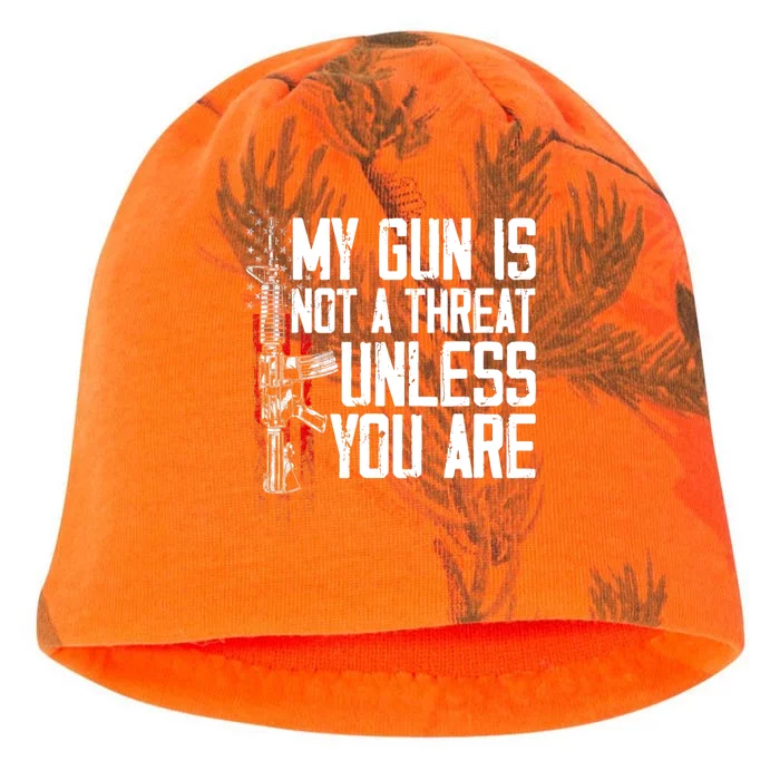 Vintage Gun Rights My Gun Is Not A Threat Kati - Camo Knit Beanie