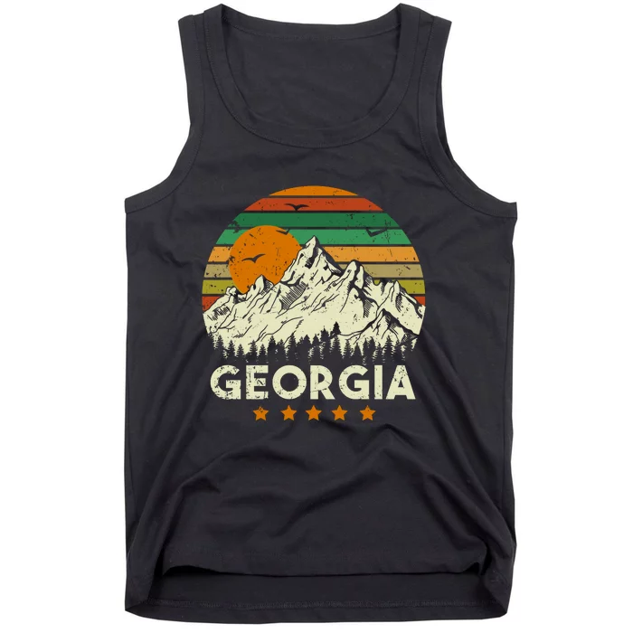 Vintage Georgia Retro Style Ga Usa Tank Top