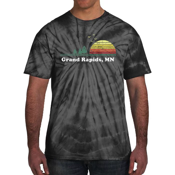 Vintage Grand Rapids Minnesota Home Souvenir Tie-Dye T-Shirt