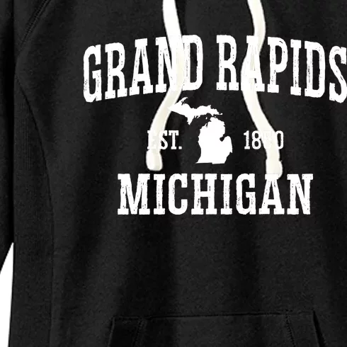 Vintage Grand Rapids Michigan Women's Fleece Hoodie