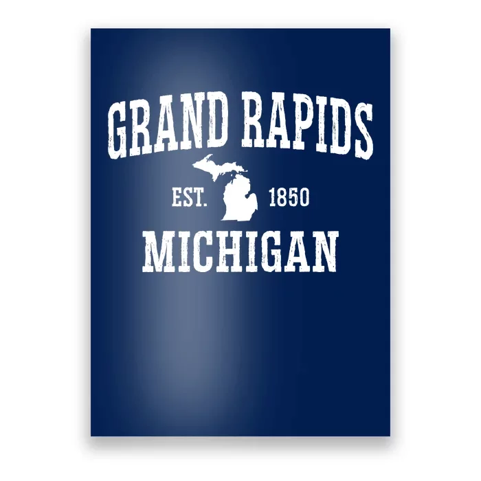 Vintage Grand Rapids Michigan Poster