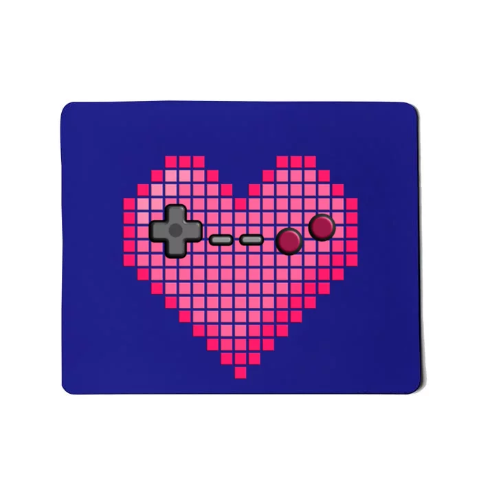 Video Game Retro Gaming Pixel Heart Gift Mousepad