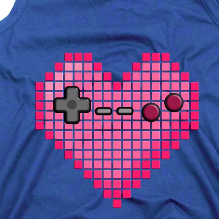 Video Game Retro Gaming Pixel Heart Gift Tank Top