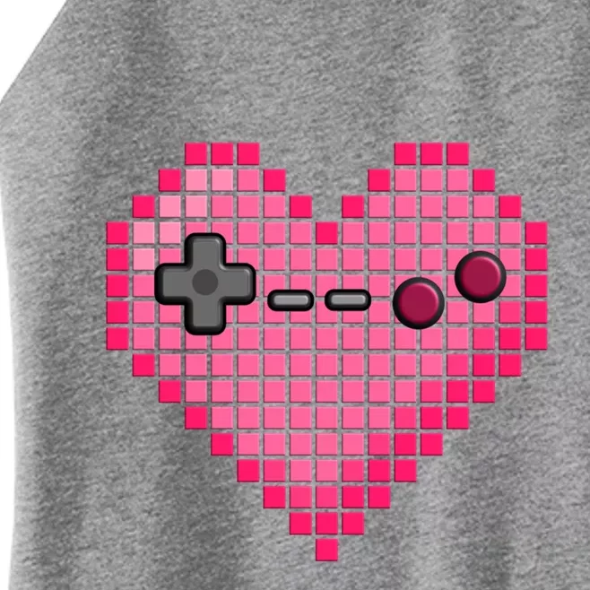 Video Game Retro Gaming Pixel Heart Gift Women’s Perfect Tri Rocker Tank