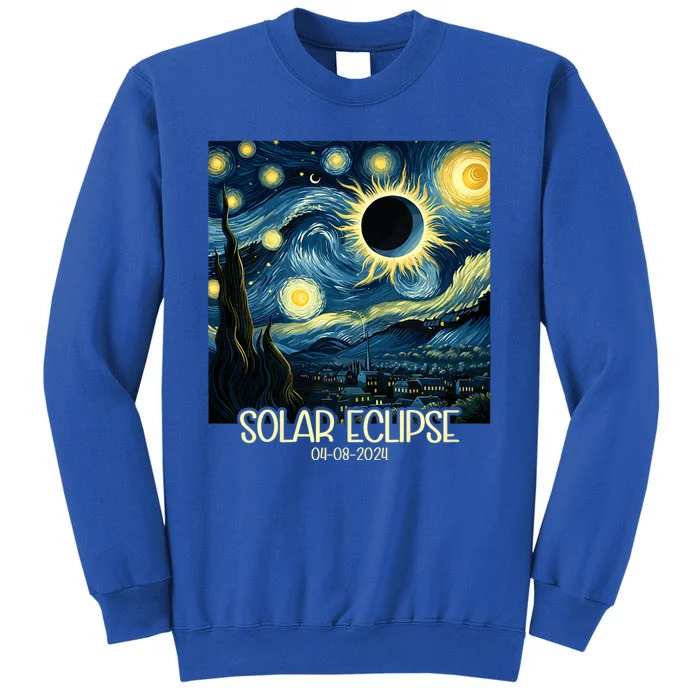 Van Gogh Starry Night Total Solar Eclipse April 8 2024 Sweatshirt