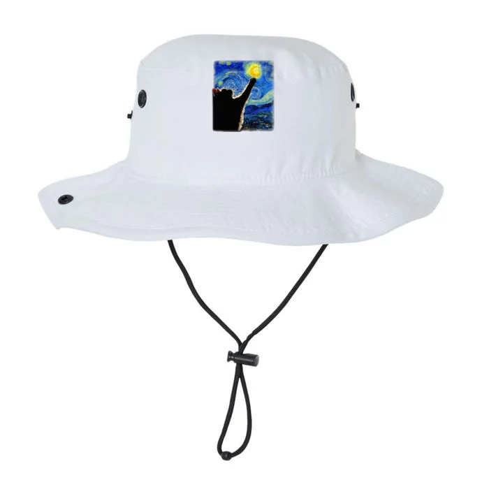 Van Gogh Starry Night Cat Legacy Cool Fit Booney Bucket Hat