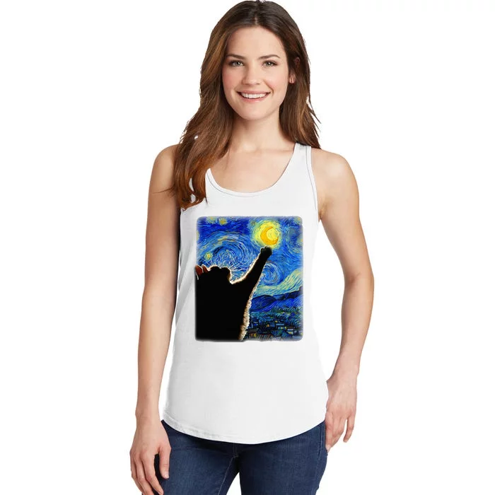 Van Gogh Starry Night Cat Ladies Essential Tank