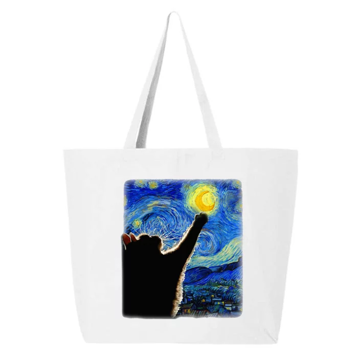 Van Gogh Starry Night Cat 25L Jumbo Tote