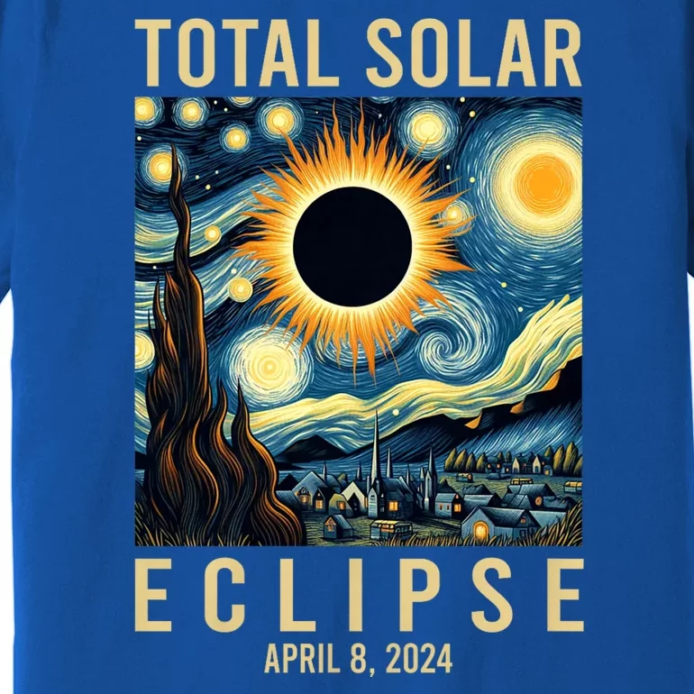 Van Gogh Starry Night Total Solar Eclipse April 8 2024 Premium T-Shirt ...