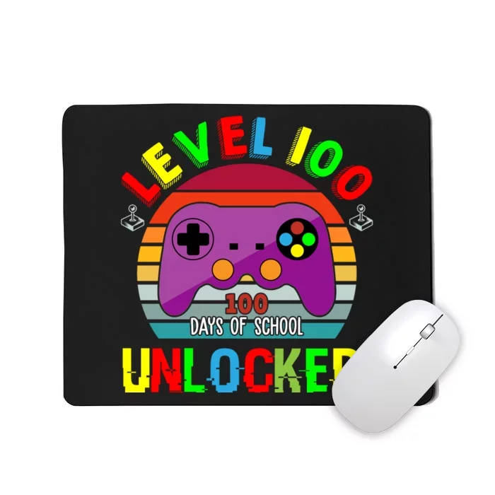 Video Gamer Student 100 Days Of School Mousepad