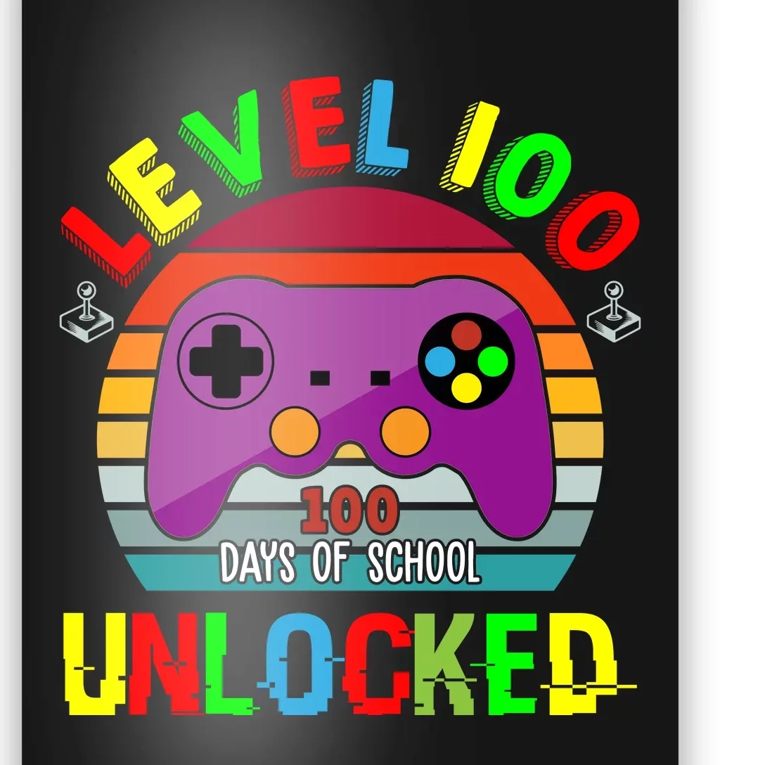 Video Gamer Student 100 Days Of School Poster