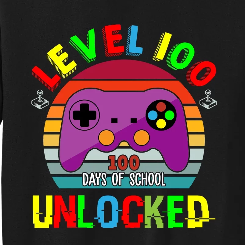 Video Gamer Student 100 Days Of School Tall Sweatshirt