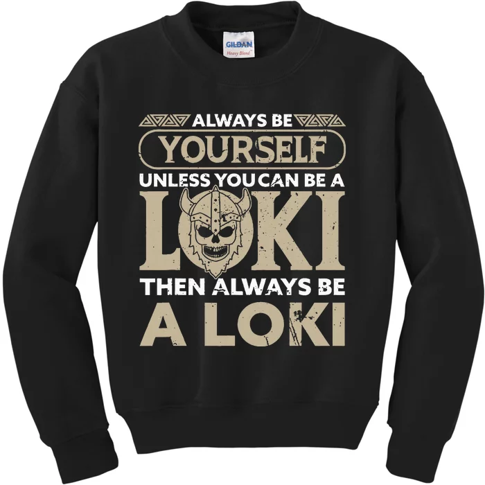 Viking Gods Saying Of Nordic Mythology Kids Sweatshirt