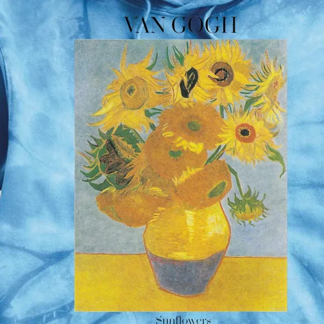 Van Gogh Sunflowers Art Gift Vincent Van Gogh Tie Dye Hoodie