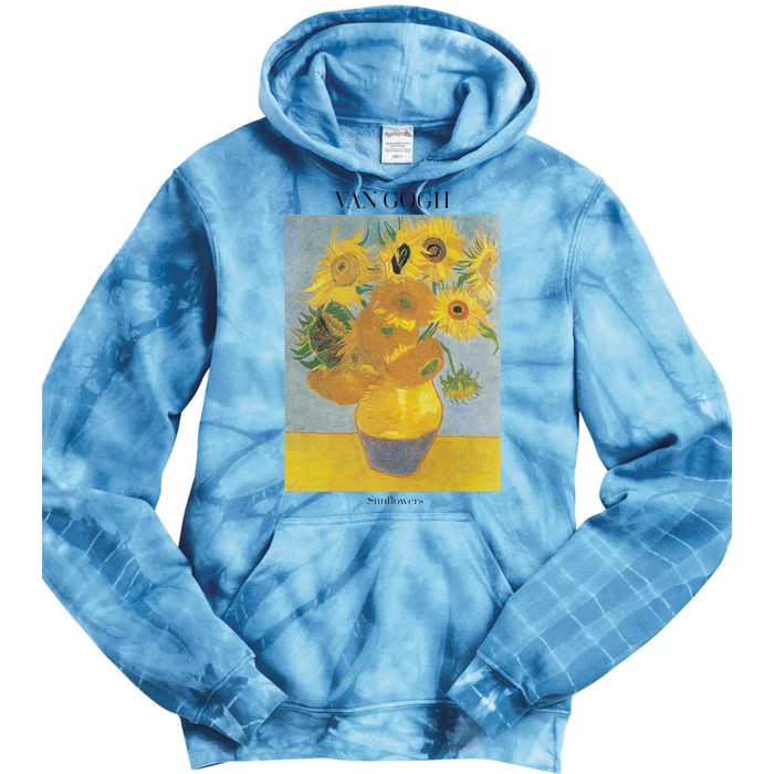 Van Gogh Sunflowers Art Gift Vincent Van Gogh Tie Dye Hoodie