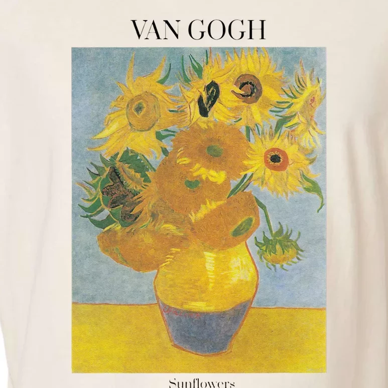 Van Gogh Sunflowers Art Gift Vincent Van Gogh Garment-Dyed Women's Muscle Tee