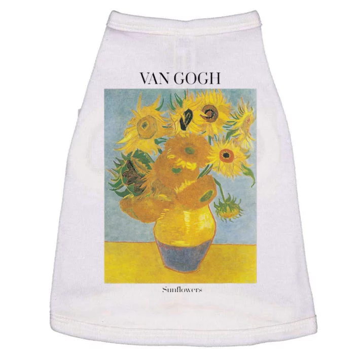 Van Gogh Sunflowers Art Gift Vincent Van Gogh Doggie Tank