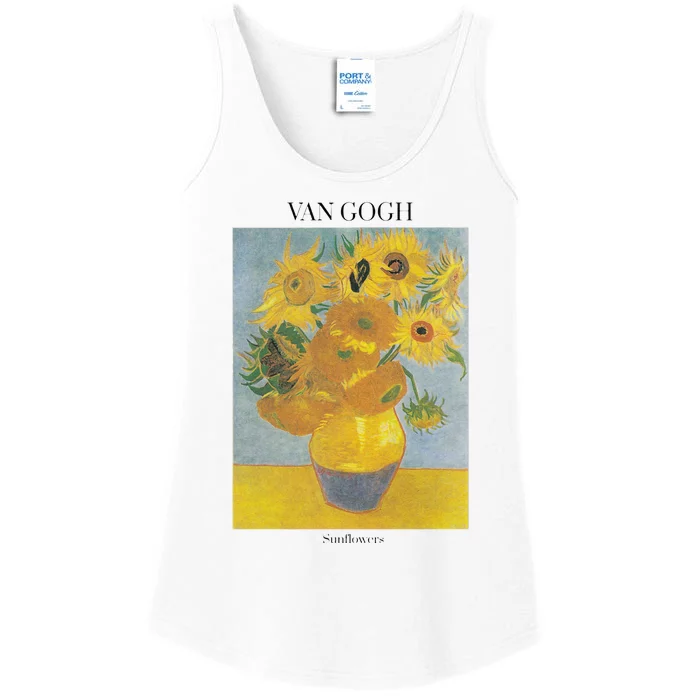 Van Gogh Sunflowers Art Gift Vincent Van Gogh Ladies Essential Tank