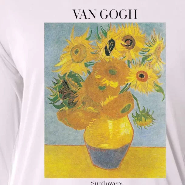 Van Gogh Sunflowers Art Gift Vincent Van Gogh Cooling Performance Long Sleeve Crew