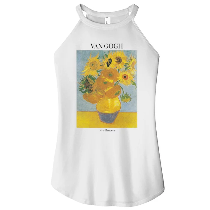 Van Gogh Sunflowers Art Gift Vincent Van Gogh Women’s Perfect Tri Rocker Tank