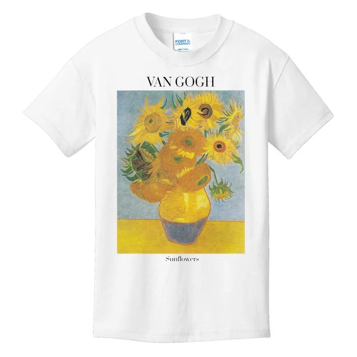 Van Gogh Sunflowers Art Gift Vincent Van Gogh Kids T-Shirt