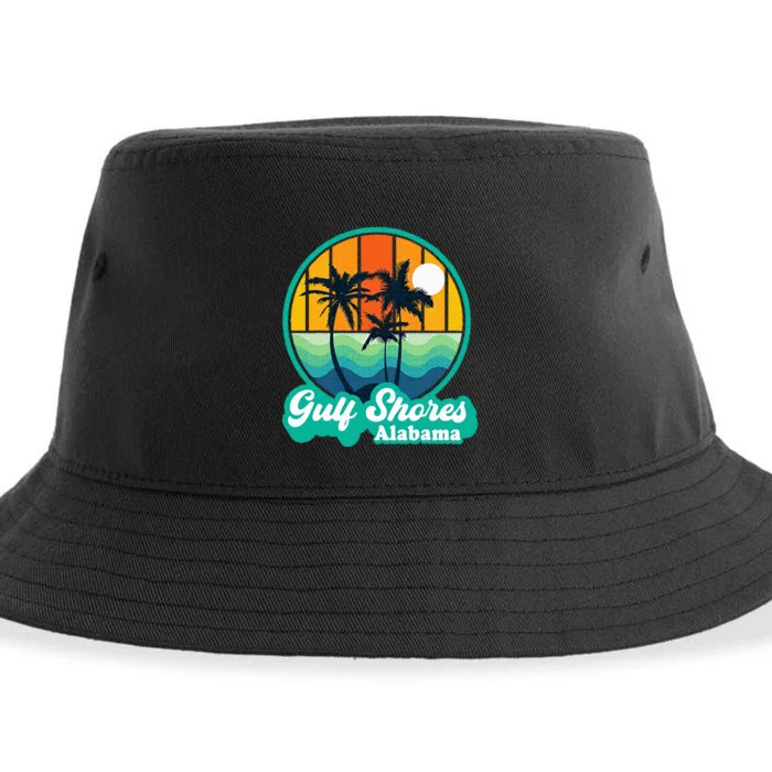 Vintage Gulf Shores Alabama Summer Vacation Beach Souvenirs Sustainable Bucket Hat