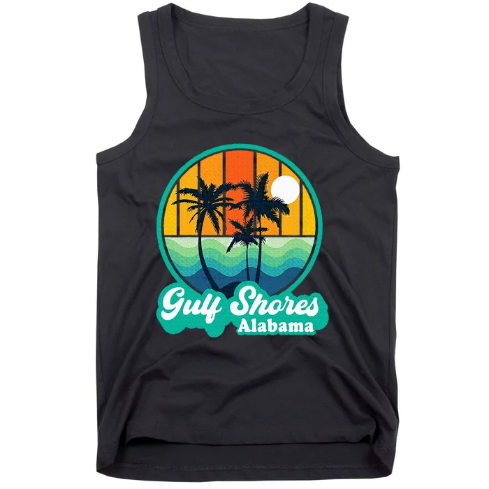 Vintage Gulf Shores Alabama Summer Vacation Beach Souvenirs Tank Top