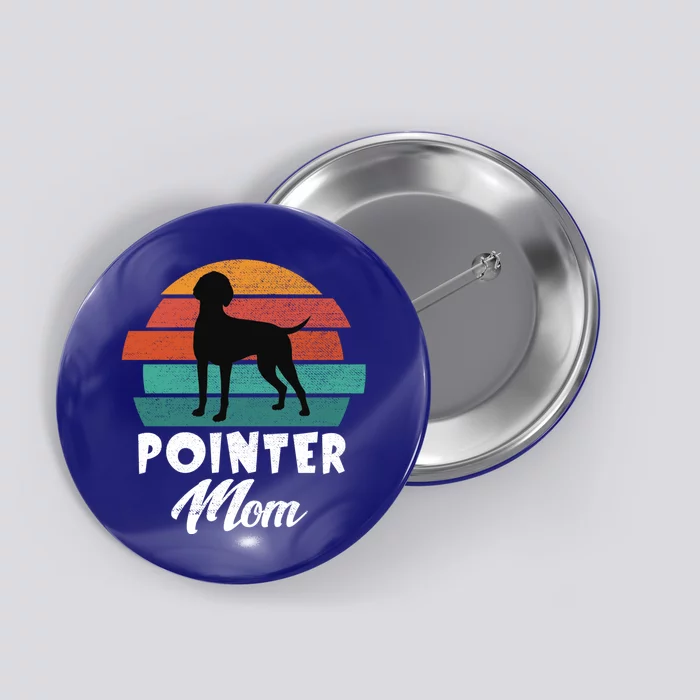 Vintage Ger Shorthaired Pointer Mom Dog Cute Funny Mother Gift Button