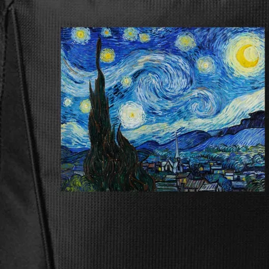 Van Gogh Starry Night Fine Art Painting Impressionism Art Cool Gift City Backpack