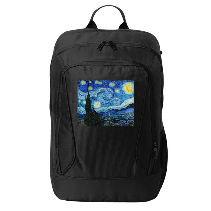 Van Gogh Starry Night Fine Art Painting Impressionism Art Cool Gift City Backpack