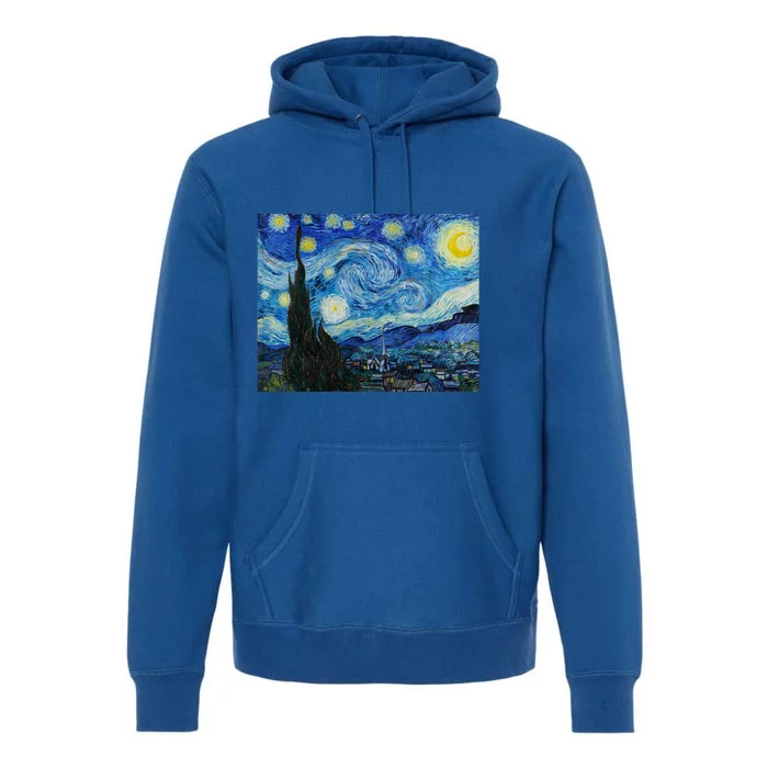 Van Gogh Starry Night Fine Art Painting Impressionism Art Cool Gift Premium Hoodie