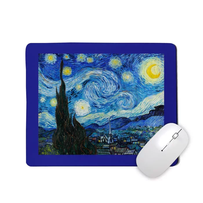 Van Gogh Starry Night Fine Art Painting Impressionism Art Cool Gift Mousepad