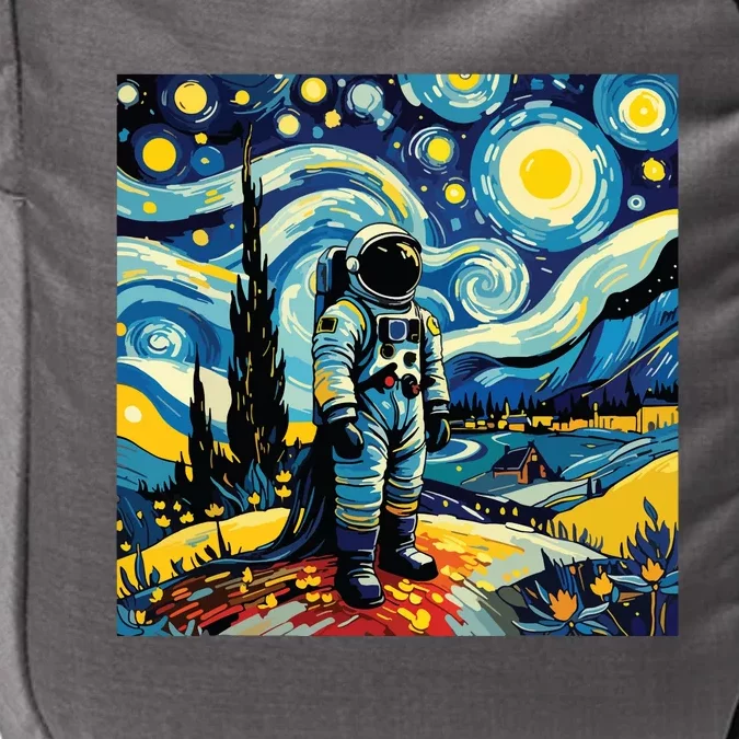 Van Gogh Starry Night Astronaut Space Lovers Impact Tech Backpack