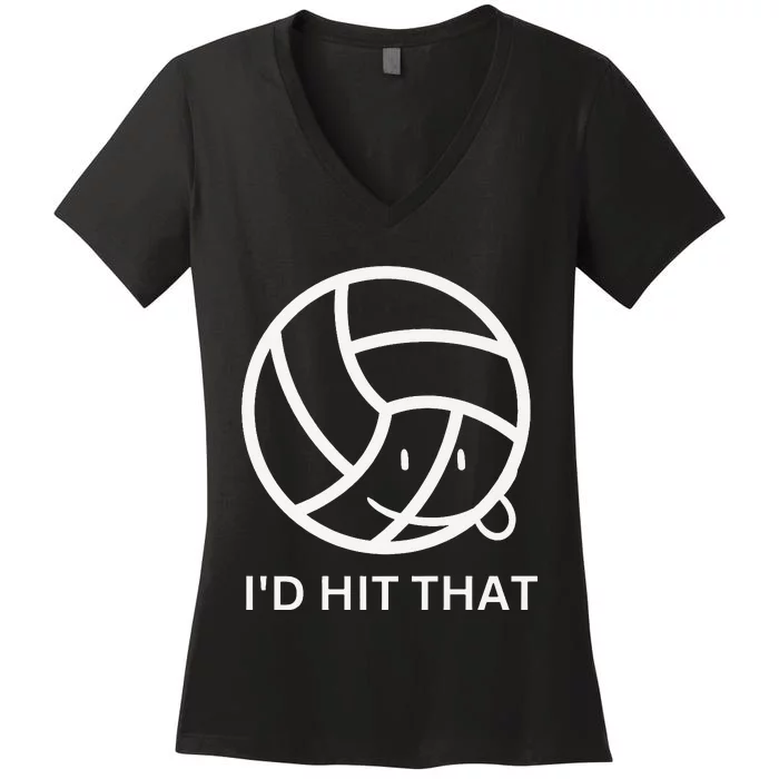 Volleyball graphic sports club graphic tee Premium Women's V-Neck T-Shirt